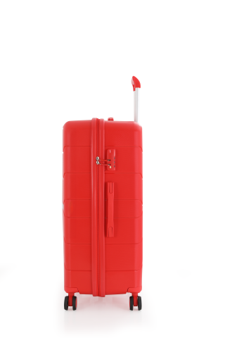 Mçs Polipropilen Valiz 75 CM OLM366 Kırmızı