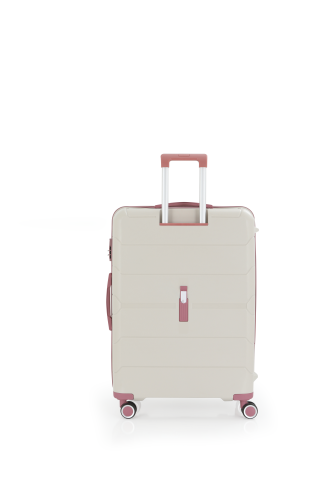 Mçs Polipropilen Valiz 75 CM OLM366 Kemik-Koyu Pudra