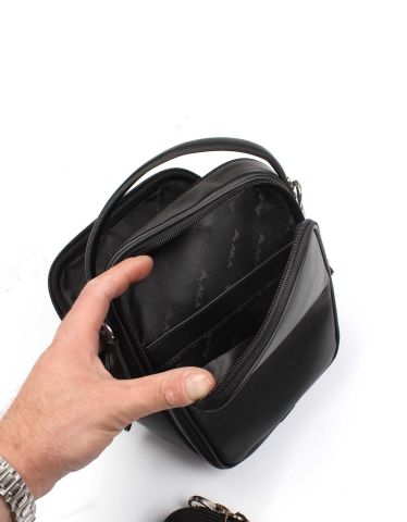 El ve Omuz Çantası OLM347 Siyah - Düz