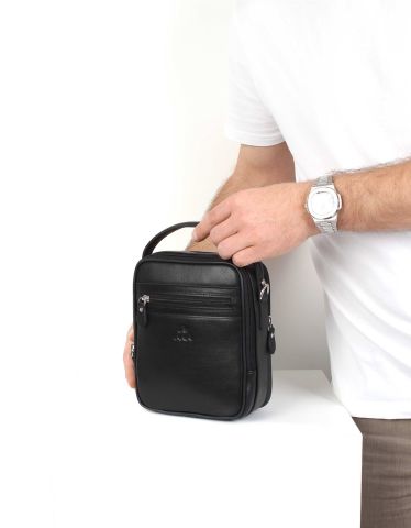 El ve Omuz Çantası OLM347 Siyah - Düz