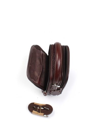 El ve Omuz Çantası OLM347 Kahverengi - Parlak