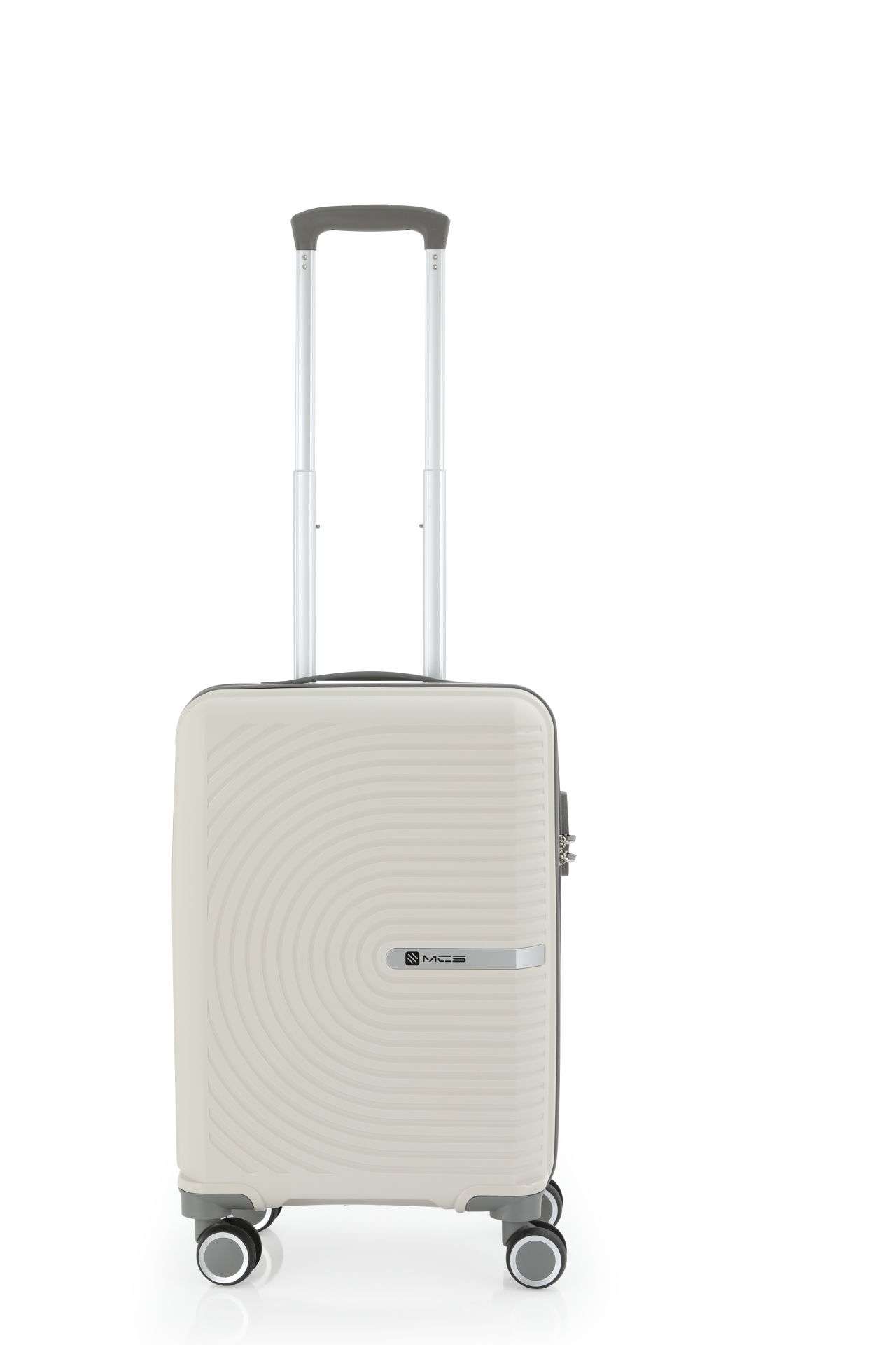 Mçs Polipropilen Valiz 55 CM OLM374 Kemik-Gri