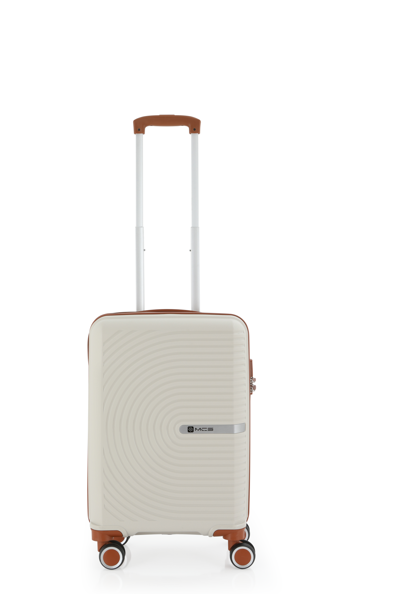 Mçs Polipropilen Valiz 55 CM OLM374 Kemik-Kahve