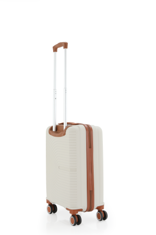 Mçs Polipropilen Valiz 55 CM OLM374 Kemik-Kahve