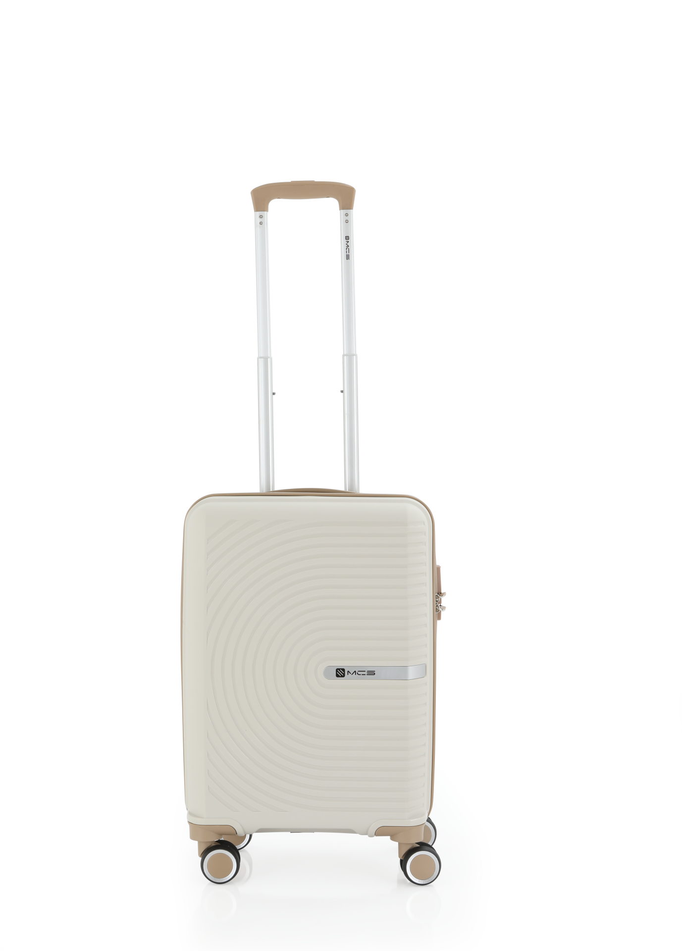 Mçs Polipropilen Valiz 55 CM OLM374 Kemik-Şampanya