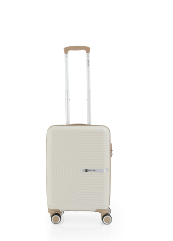 Mçs Polipropilen Valiz 55 CM OLM374 Kemik-Şampanya