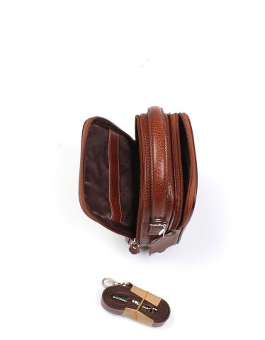 El ve Omuz Çantası OLM347 Taba - Parlak