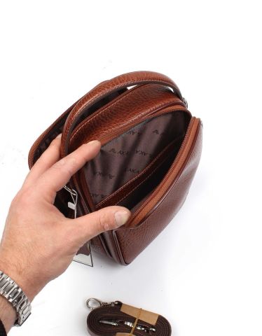 El ve Omuz Çantası OLM347 Taba - Parlak